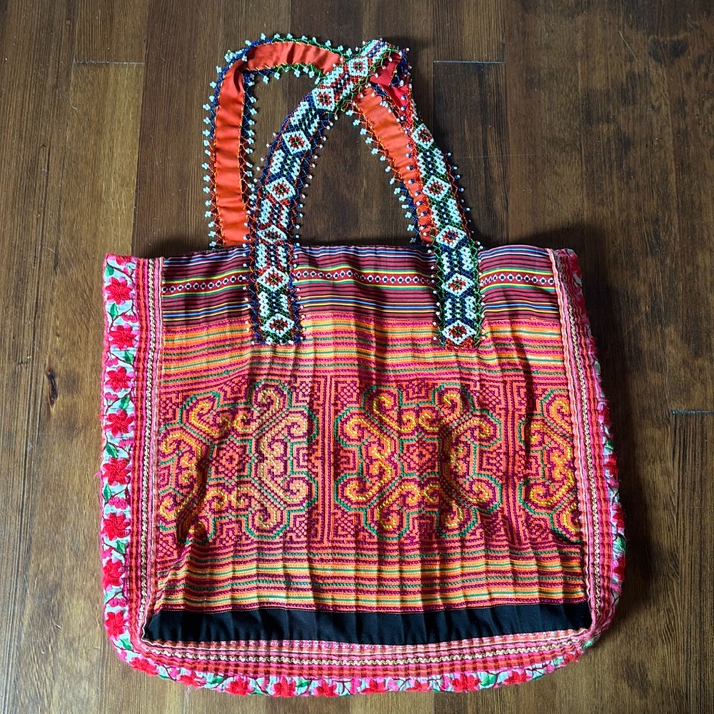 Mexican inspired tote bag. Beautiful designer statement piece.